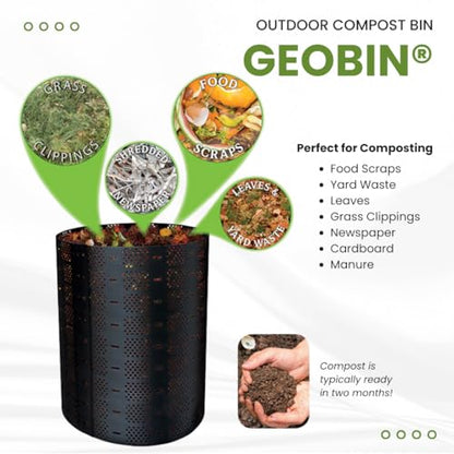 Geobin Compost Bin - 246 Gallon, Expandable, Easy Assembly, Made in The USA (Tan) - color: Tan