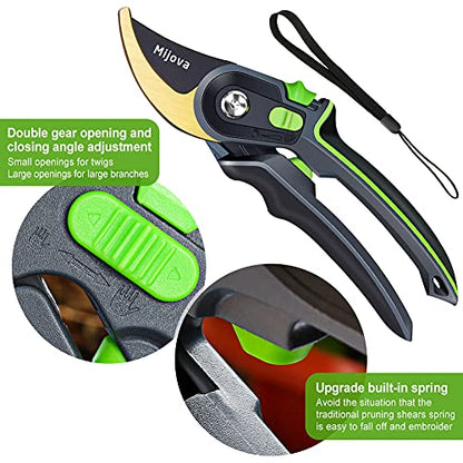 Garden Shears & Clippers, Professional Pruning Shears - color: Green