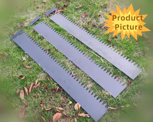 5Pcs - 48'' L x 6'' H Steel Landscape Edging Edging for Landscaping Hammer in Metal Landscape Edging Border for Garden Courtyard No-dig Hammer in Edging with Gloves(20FT Total Length) - color: 48'' L x 6'' H, style: 5 Pack