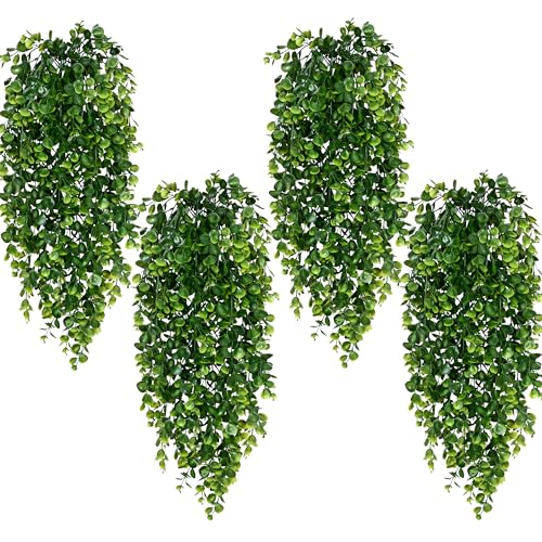 Waipfaru 4Pcs Fake Hanging Plants 2.7FT Fake Plants Fake Vines Greenery - color: Photos Ivy Vines, size: 4Pcs Plants