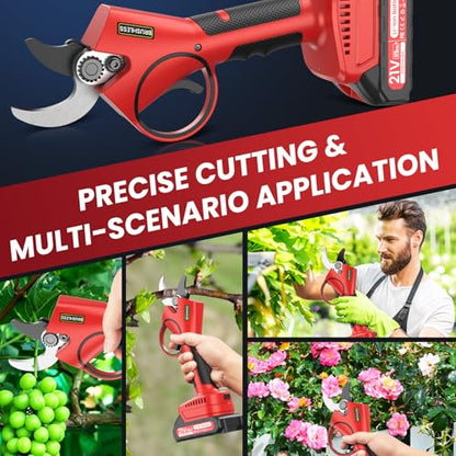 Electric Pruning Shears, 1.6" Cutting Cordless Pruner for Gardening - style: A--Electric Pruning Shears
