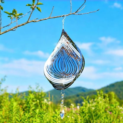 Reflective Bird Deterrents for Outside, Woodpecker Repellent - size: Big Drop Water