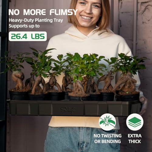 SOLIGT Extra Thick Heavy Duty 10 Pack 1020 Seed Starting Trays - size: 1020