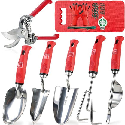 Wellmax 12-Piece Heavy-Duty Garden Tools Set