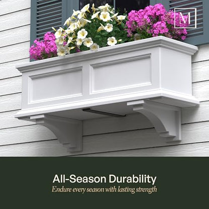 Mayne Inc Fairfield Decorative Brackets, White, 2 Count (Pack of 1) - color: White