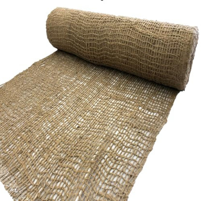 AK Trading CO. Jute Erosion Control, Soil Saver Mesh Blanket - 48" Wide x 75 Yard Roll (225 feet Long) - 900 Sq. Ft. Coverage - size: 75 Yards