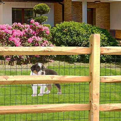 Black PVC Coated Welded Wire Fence 48" x 50' Roll, 2"x3" Mesh, 16 Gauge - color: Black, size: 2''x3'' 16GA 48''x50'