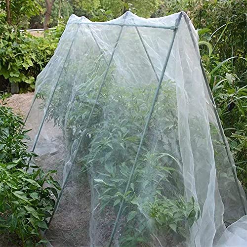 Agfabric Garden Netting 6.5'x10' Insect Pest Barrier Bird Netting for Garden Protection,Row Cover Mesh Netting for Vegetables Fruit Trees and Plants,White - size: 6.5'x10'