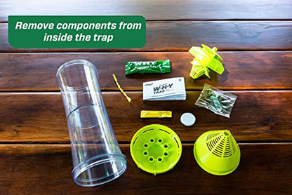 RESCUE! WHY Trap for Wasps, Hornets, & Yellowjackets – Hanging Outdoor Trap - 5 Traps