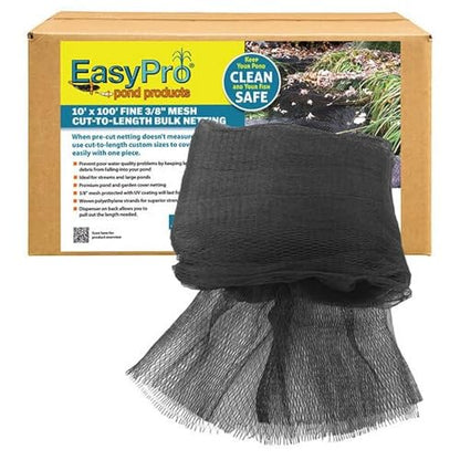 EasyPro NR101F Premium 3/8-Inch Fine Mesh Pond Cover Netting, 10' x 100' - size: 10' x 100', style: 3/8" Fine Mesh