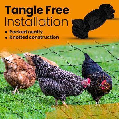 Harvesto Heavy Duty Bird Netting for Chicken Coops & Runs | Tree & Garden Netting Mesh 1-1/2" | Keep Hawks, Birds & Predators Away | Bird Netting for Blueberry Bushes, Vegetables & Fruit (25' x 25’) - size: 25' x 25' x 1.5"