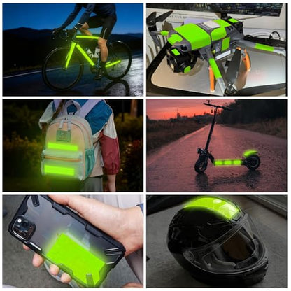 SWRT 2 Inch X 30 FT Reflective Tape Outdoor Waterproof DOT-C2 Fade Resistant Fluorescent Green Reflective Strong Adhesive Safety Warning Reflector Conspicuity Tape for Trailer Trucks Bikes - size: 2IN x 30FT