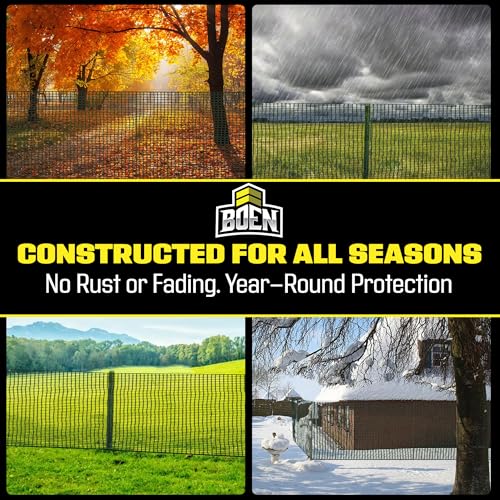 Plastic Garden Fence 4'x75' Green, Mesh Roll for Dog Deer Rabbit Barrier - color: Green, size: 4' x 75'