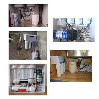 ESHIONG NSF Certified 1/4" O.D. Push to Connect Fittings for RO (Reverse Osmosis) Water Filter（with Shut-Off T Valve）18 pcs+30 feet 1/4" Water tubing. - style: 1/4" Cold Water Adapter Valve Kit