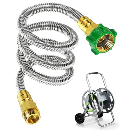 Short Garden Hose Connector 5FT, Metal Hose Connector for Hose Reel - size: 5 FT