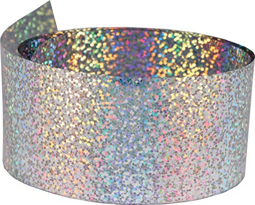 Bird-X, Holographic Bird Scare, Iridescent Foil Reflective for Multi-Sensory Attack, Easy to Install, 2" W x 25' L - size: 2" x 25ft Length