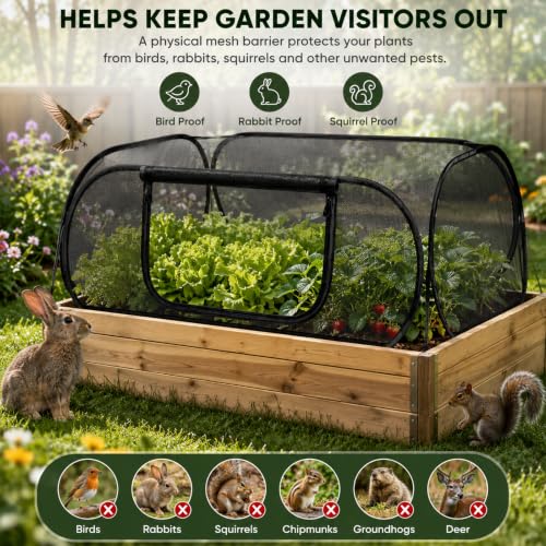 Planter Raiseds Bed Garden Covers, Garden Netting, 2 Pcs, 30% Sun Shade