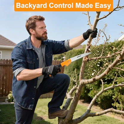 7 Inch Folding Saw, Manganese Steel Pruning Hand Saw - size: 7.5-Inch Folding