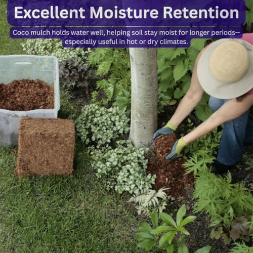 SuperMoss (23261) Coco Mulch, 200 in3, Natural Brown - size: Bag (0.12 Ft3)