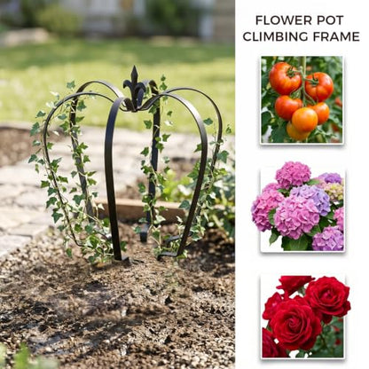 2 Pack 16.1" Garden Obelisk Trellis for Climbing Plants Outdoor