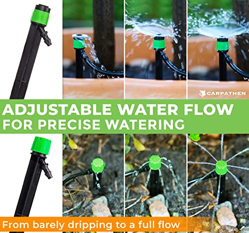 CARPATHEN 1/4" Drip Irrigation Emitters Vortex Sprinker Parts, 12 pcs