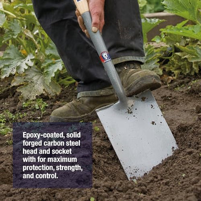 Spear & Jackson 1180NB Neverbend Carbon Steel Digging Spade, Gray, 98.5 x 18.5 x 8 cm - style: Digging Spade