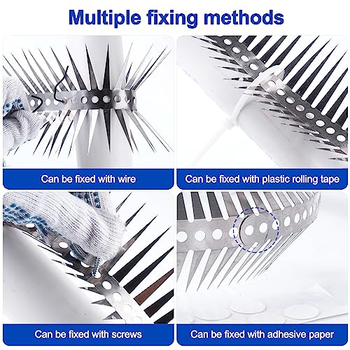 Bird Spikes, 60 Inch, Stainless Steel Fence Spikes - size: 60 inch