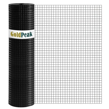 GoldPeak Black Hardware Cloth 1/2 inch Wire Mesh Roll 48 x 50 Ft 19 Gauge - size: 1/2 inch 48''x50'