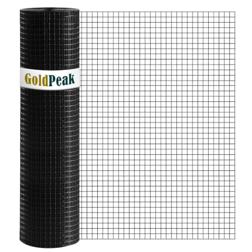 GoldPeak Black Hardware Cloth Roll 1/2 inch 36in. x 50ft. 19 Gauge - size: 1/2 inch 36''x50'