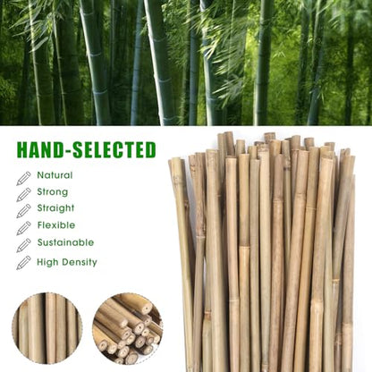 Bamboo Stakes,3Feet,50Pcs,Plant Bamboo Post,GUANGYE,Bamboo Garden Stakes - size: 3Ft,50Pack