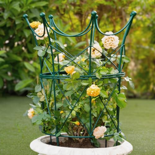 22.9" Peony Cage Sturdy Metal Plant Support for Peonies & Dahlias - color: Green, size: 22.9"x18.5"