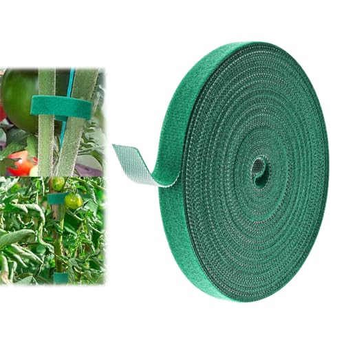 Garden Tie Green Tape,Twist Ties for Plants 1/2" * 33ft Garden Plant Ties Soft and Tomato Plant Ties,Plant Twist Tie for Plant Gardening,Home,Office