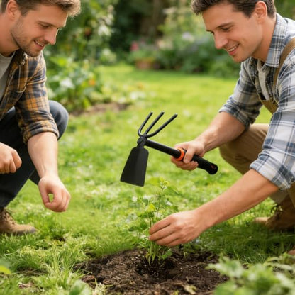 Weed Rake, Small Garden Weeder Rake, Gardening Weeding Tool for Rake for Leaves for Vegetable Gardening Backyard Farm Planting - color: Rake