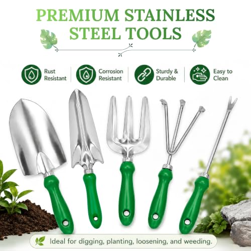 GardenHOME 11-Piece Gardening Tool Set – Garden Kit with Tote Bag, Apron & Accessories, Perfect Gardening Gifts for Women, Moms, and Beginners - style: 11piece