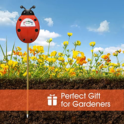 UNIWA Soil Moisture Meter, Plant Moisture Meter, Gardening Tool Kits for Plant Care - color: Red 2Pack