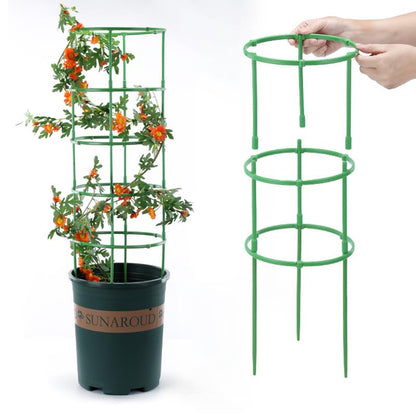 Tomato Cage | Tomato Support | Adjustable Green Plant Supports for Garden | 48in Deformable Assembled Tomato | Trellis for Vegetable, Flower and Fruit Growing，Plant Support Structures