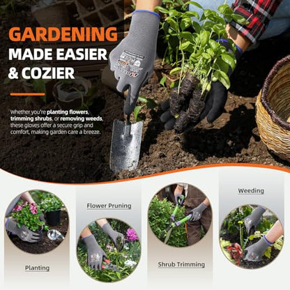 7 Pairs Safety Work Gloves Seamless Nylon Knit MicroFoam Nitrile Coated - size: Small, style: 7 Pairs,black