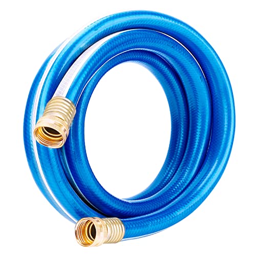 3 ft Blue 3/4” Leader Garden Hose, Solution4Patio, Female/Female Fittings - size: 3/4 in. x 3 ft.