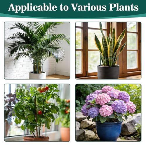 Unves 10 Pack Plant Support Stakes, 10" W x 16" H Half Round Peony Cages and Supports, Metal Peony Cage Plant Ring for Outdoor Plants Tomato Flower Vine, with Garden Labels, Clips and Ties - size: 10" W x 16" H