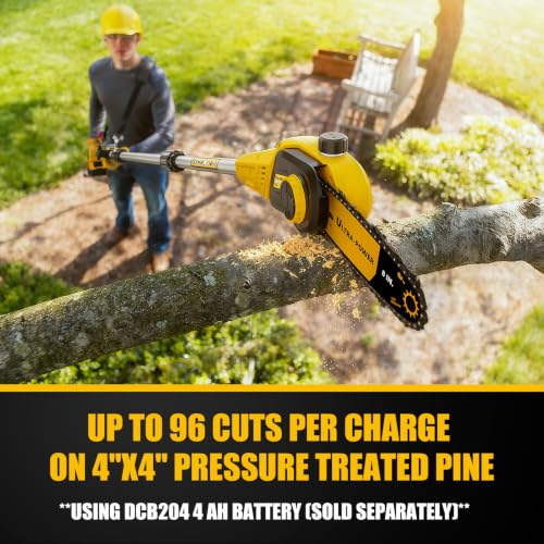 8" Cordless Pole Saw for DeWalt 20V Max Battery (Bare Tool)