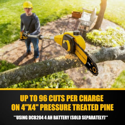 8" Cordless Pole Saw for DeWalt 20V Max Battery (Bare Tool)