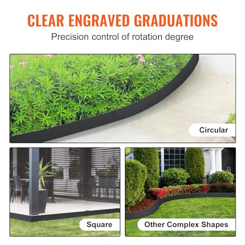VEVOR Steel Landscape Edging, 4-Pack Steel Garden Edging Borders, 40" L x 12" H Strips, Hammer-in Edging Border with 6 Clips, Bendable Metal Landscape Edging for Yard, Garden, Lawn - size: 40" L x 12" H,4 Pack, style: Modern
