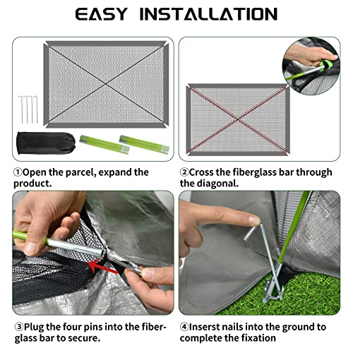 Ponds Cover Dome Net for Outdoor Fish Koi Leaves Protection 12x9 FT