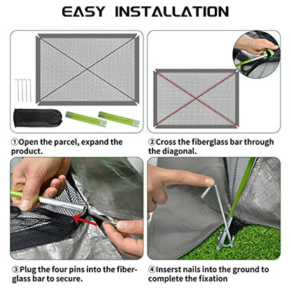 Ponds Cover Dome Net for Outdoor Fish Koi Leaves Protection 12x9 FT