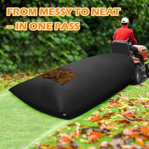 78.7"x51.1" 420D Oxford Lawn Tractor Grass Bag for 54" Riding Mowers - size: 78.7x51.1 Inch