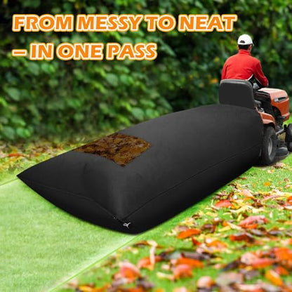 78.7"x51.1" 420D Oxford Lawn Tractor Grass Bag for 54" Riding Mowers - size: 78.7x51.1 Inch