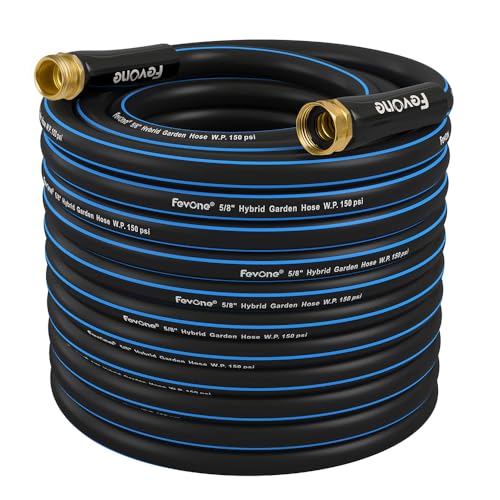 FEVONE Kink Free Garden Hose 12 ft, Heavy Duty Water Hose - size: 12FT