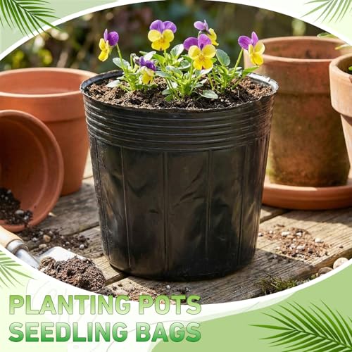 20 Pcs 10 Gallon Nursery Bag 15.8 Inch Plastic Nursery Plant Pot - size: 10 Gallon