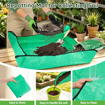 4PCS Soil Sifter for Gardening, Dirt Sifters Fit 5 Gallon Bucket