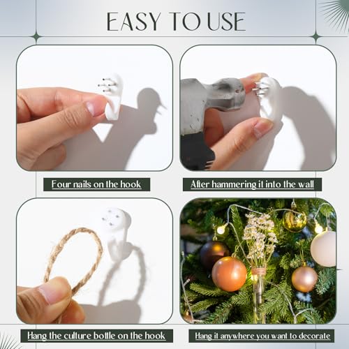 Baderke 12 Pack Plastic Hanging Propagation Station Tubes, Natural Color - color: Transparent